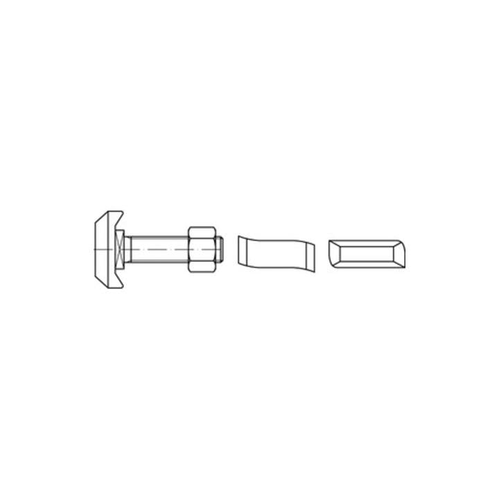 Hammerkopfschraube R 88950 Typ 50/30 6-ktmutter M20x 100 Mu A 4 10st. Halfen 10 Stk