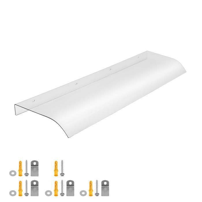Türvordach – 100 × 40 Cm – Transparentes Pet – Uv- Und Witterungsbeständig – Schutz Vor Regen Und Sonne – Home Nature Wohnkonzep