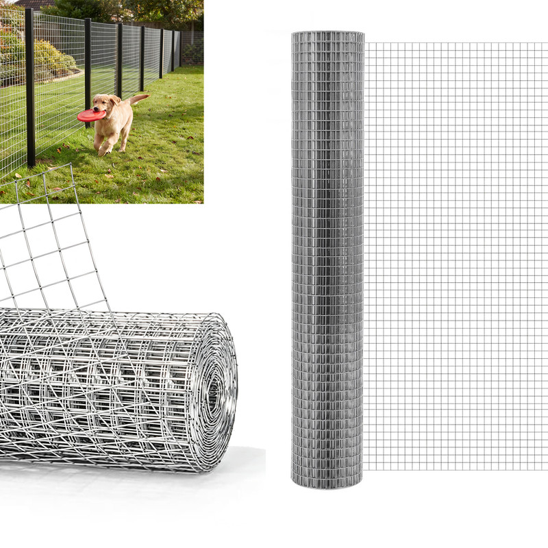 Flexibles Drahtgeflecht – Maschenweite 12 × 12 Mm – 1 × 25 M – Verzinkter Stahl – Für Garten Und Tierhaltung – Home Nature Wohnkonzept