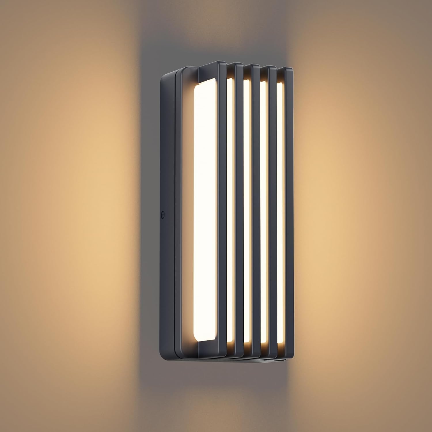 Wandleuchte Mit Led-außenwand, 18 W, Außenleuchte 3000 K, Weiß, Ip65, Weiß Wandgemälde Aus Aluminium Für Den Innen-/außenbereich, Balkon