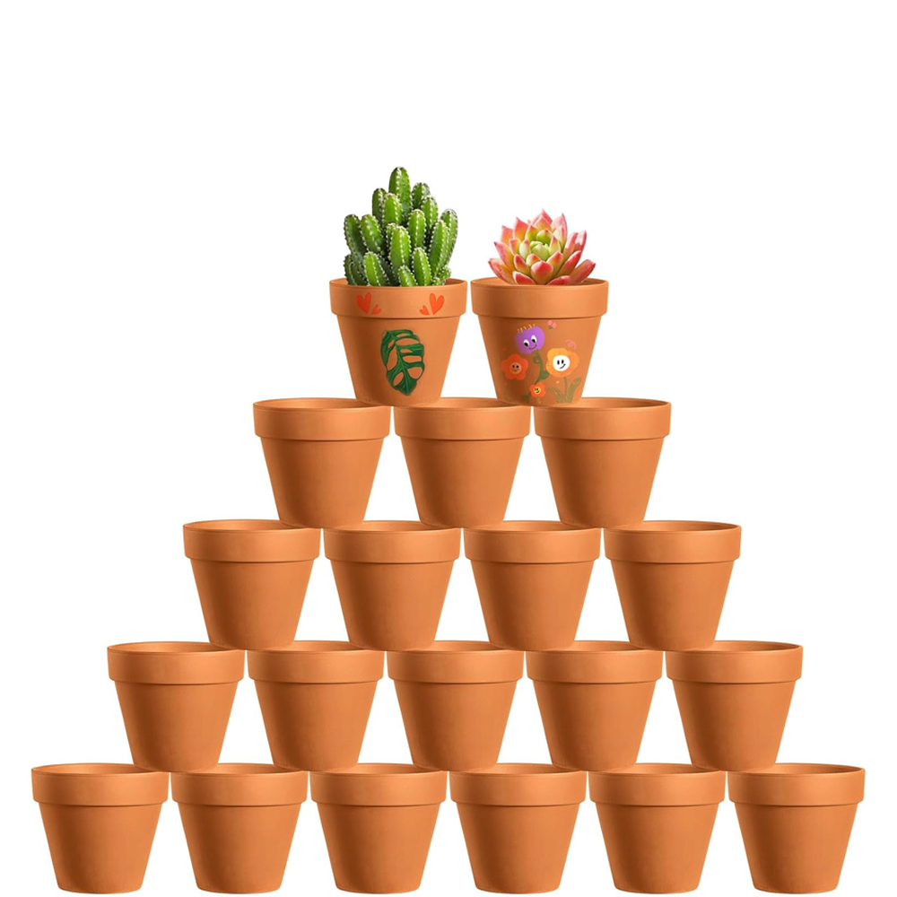 (20 Stück) Pot Terre Cuite Für Sukkulenten 4,5 X 4 Cm, Petit Pot De Fleur Terre Cuite, Pots En Terre Avec Trouble De Vidange, Pots En Terre, Für Sukkulenten