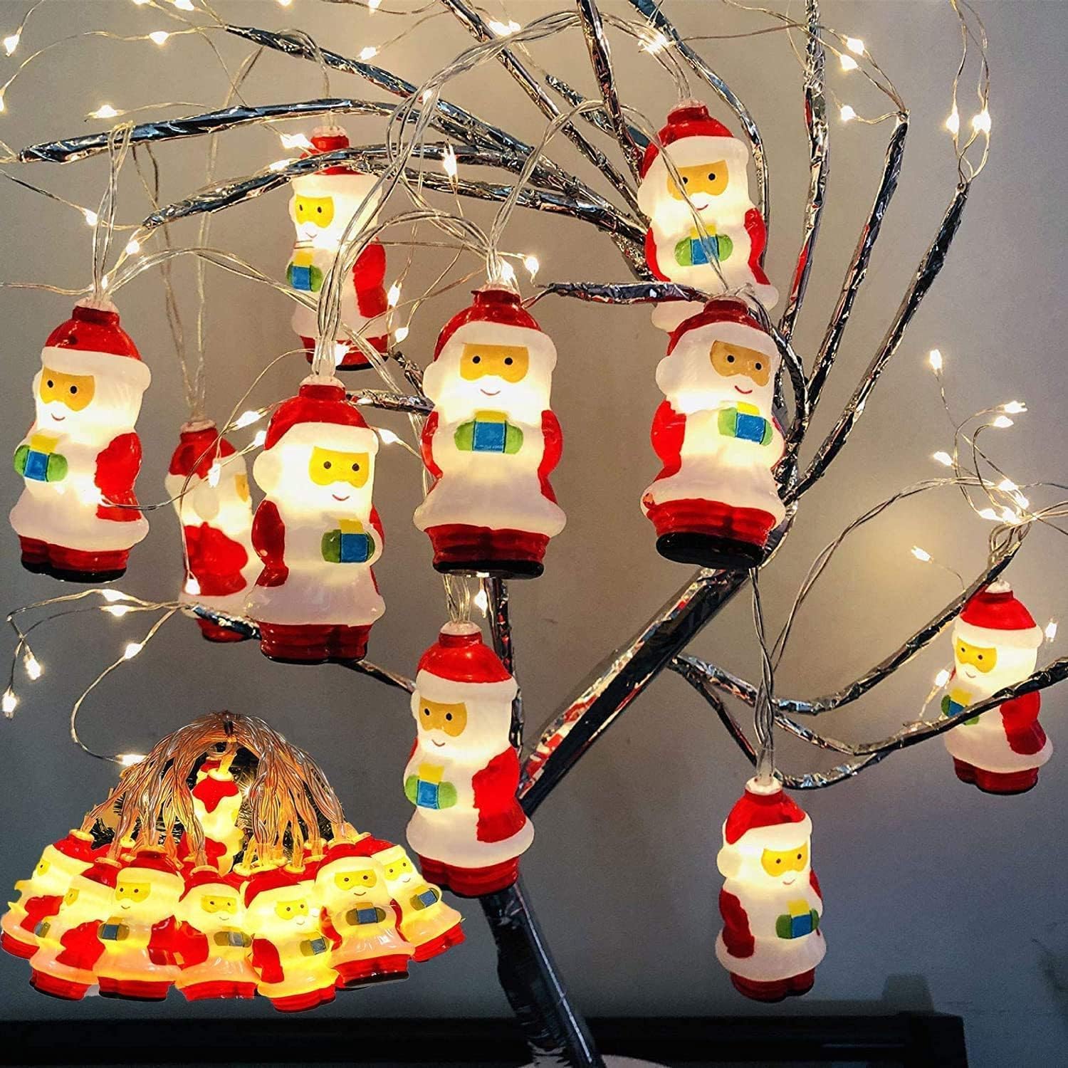 Noël-leuchte, 1,5 M, 10 Led-leinwand, Leuchtende Noël-leuchte, Undurchlässig Für Dekoration Im Außenbereich, Im Garten, Im Innen- Und Außenbereich (weiße Farbe).