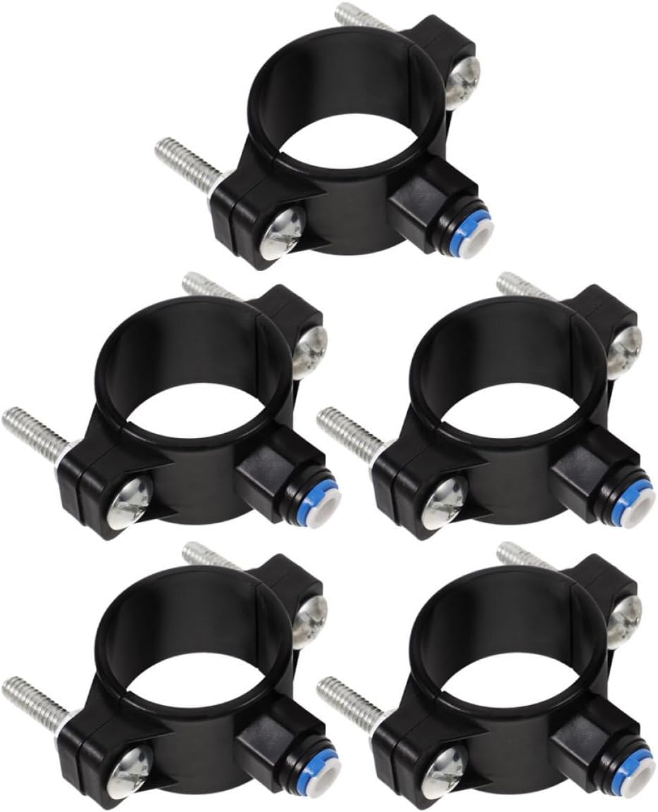 (5 Stück Colliers De Serrage Pour Purificateur Eau Vanne De Vidange Vanne Alimentation Eau Support De Fixation Pour Tuyau Evacuation De Réfrigérateur