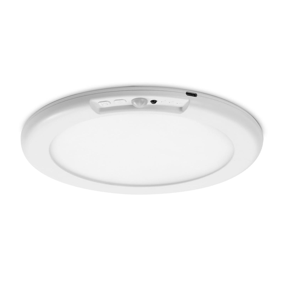 19cm Wiederaufladbare Led-deckenleuchte, Sans-fil-bewegungsmelder, Sans-percer-leuchte, Pendelleuchte Mit Fernbedienung, Für Rolltreppe