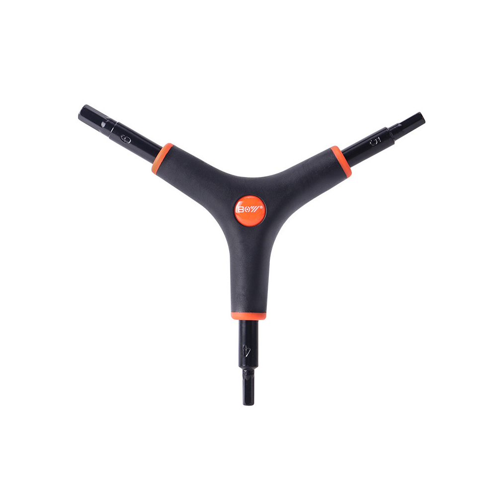 Clé De Réparation De Vélo 3 Voies En Y Clé Hexagonale Résistante À Usure Clé Hexagonale En Form De Y-outil De Vélo