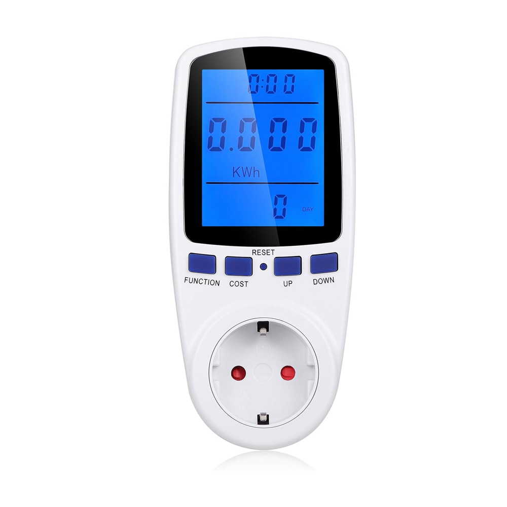 Wattmètre Prize Compteur D'Énergie, Surveillance And Ecran Lcd Rétroéclairé, Prize Consommation Electrique Protection Contre Les Surcharges, 3680w Max
