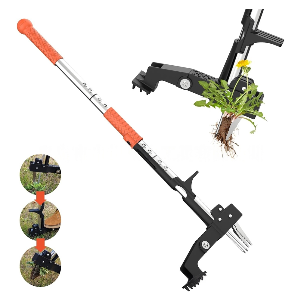 Desherbeur Manuel, Desherbeurs Manuels Debout Mit 4 Griffen Arrache Pissenlitoutil Desherbage Mauvaise Herbe Pour Le Jardin