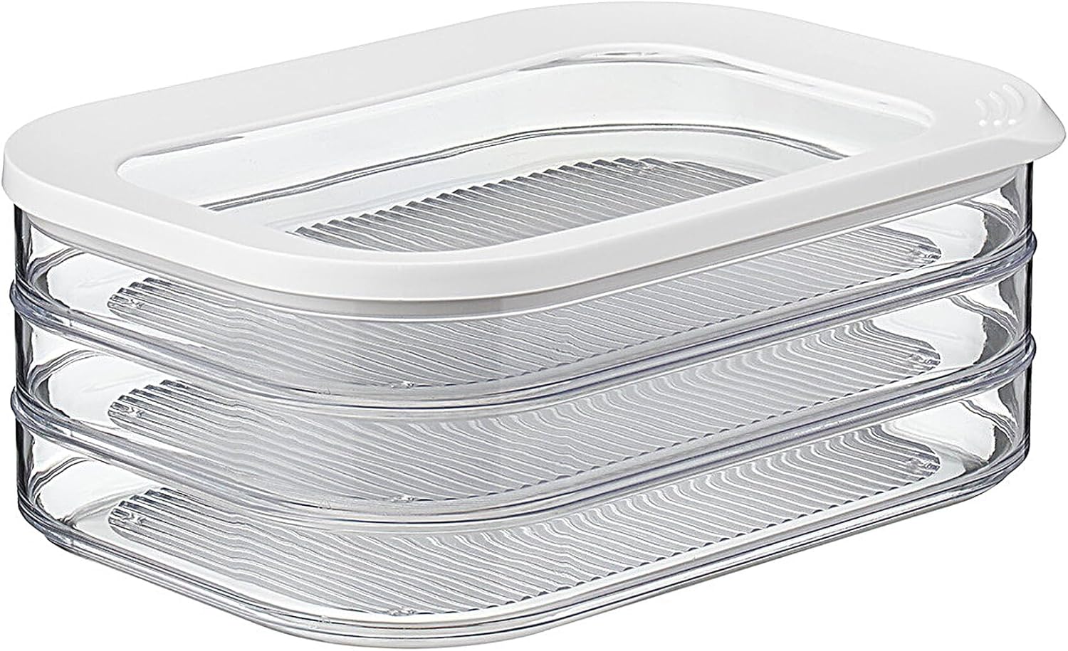 Boîte À Charcuterie 3 Étages – Blanc – Boîte De Rangement Frigo Pour Charcuterie – Trois Boîtes De Conservation Séparées – Passe Au Lave-vaisselle