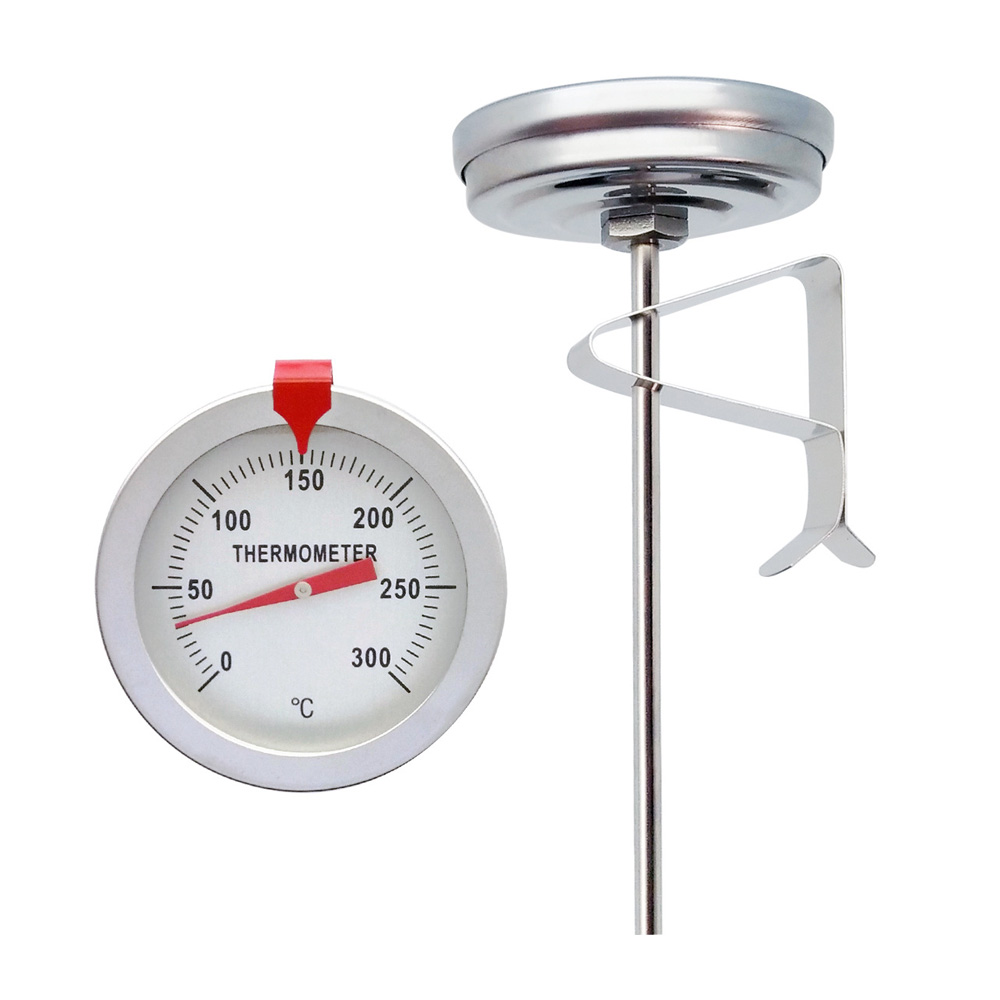Analoges Thermometer Für Grill/brot, Messgerät Für Die Raumtemperatur In Der Küche, Für Grill/smoker, Aus Rostfreiem Edelstahl, Vier-thermometer