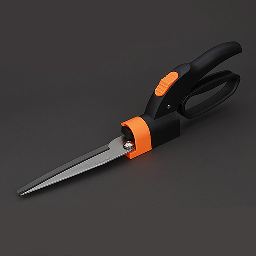 Cisaille À Gazon, Lames Rotatives, Mécanisme Anti-bourrage Servo-system, Länge: 34, 4 Cm, Lames In Acier/poignées In Plastique, Noir/orange
