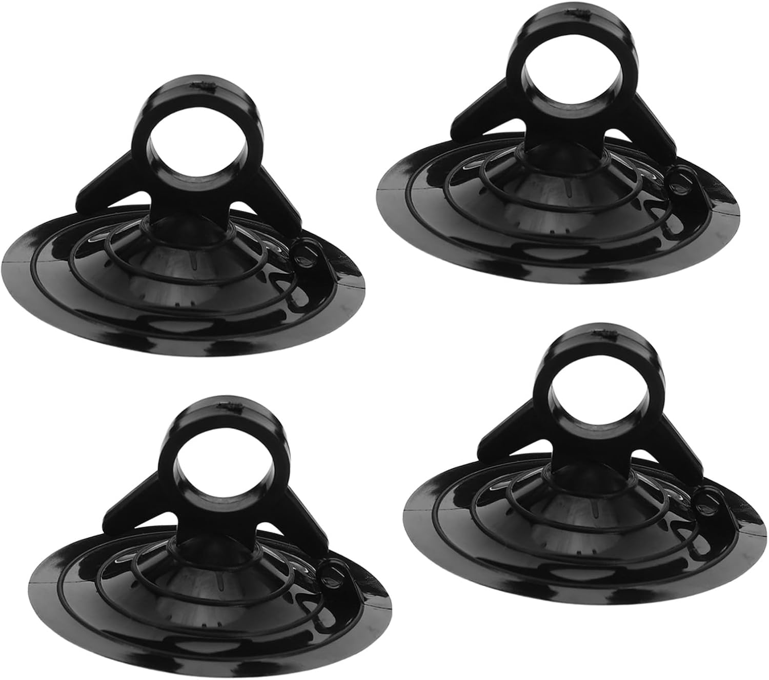 (4 Stück) Ventouuses Pour Pare-brise De Voiture In Pvc Noi, Support Solid Pour Rideau De Voiture, Facilities À Installer Sur Tableau De Bordou