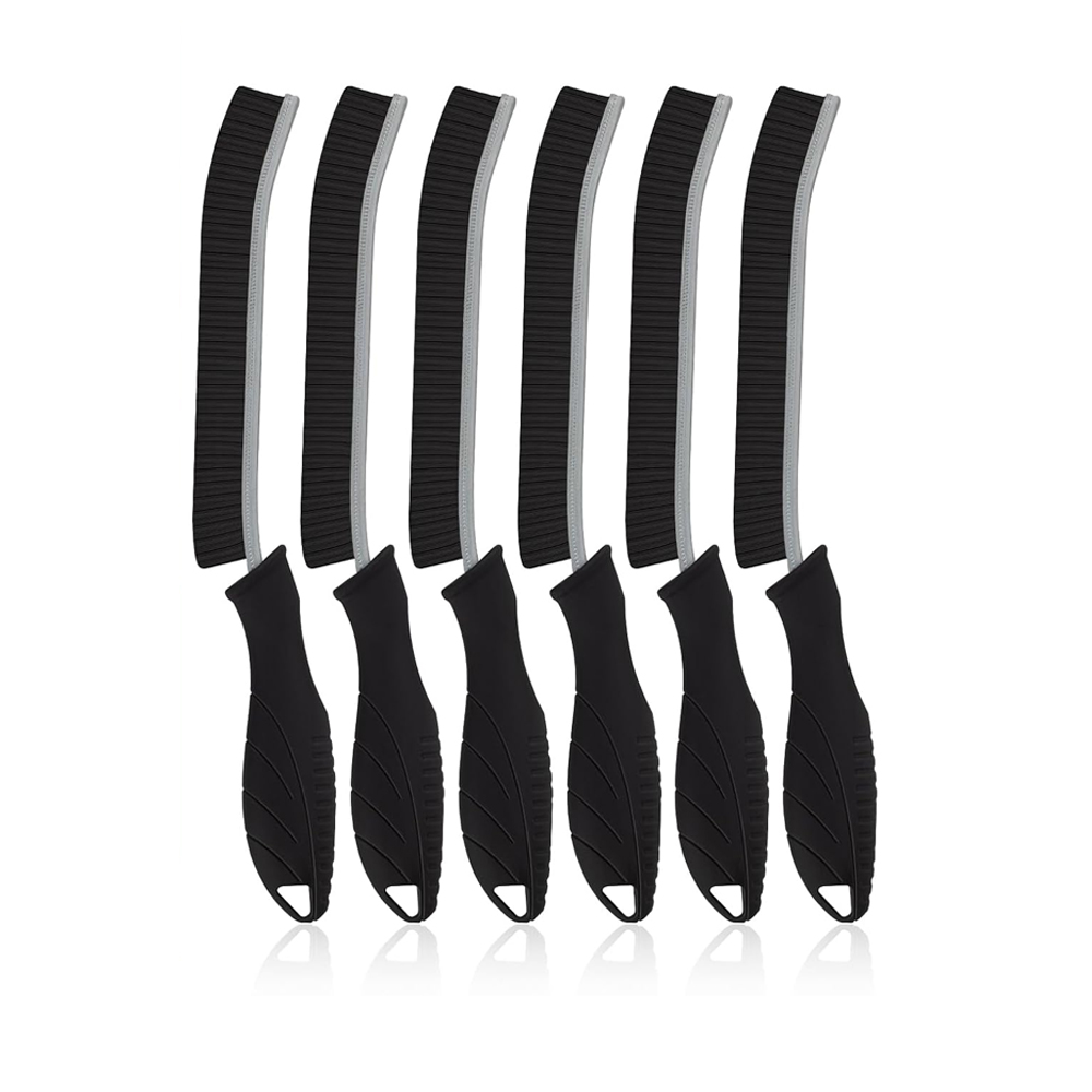 Gelenkverbindungen Mit Ergonomischem Poignée (6, Schwarz) Brosse Nettoyage Salle De Bain, Brosses À Joint Carrelage, Brosses À Récurer Pour Cuisine