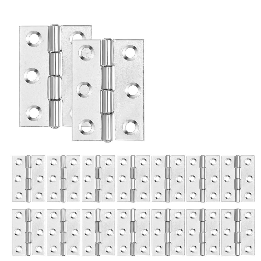 (22 Stück Charnières Inox 44mm – Charnières Meuble Invisibles Für Portes De Placards, Tiroirs, Fenêtres, Armoires
