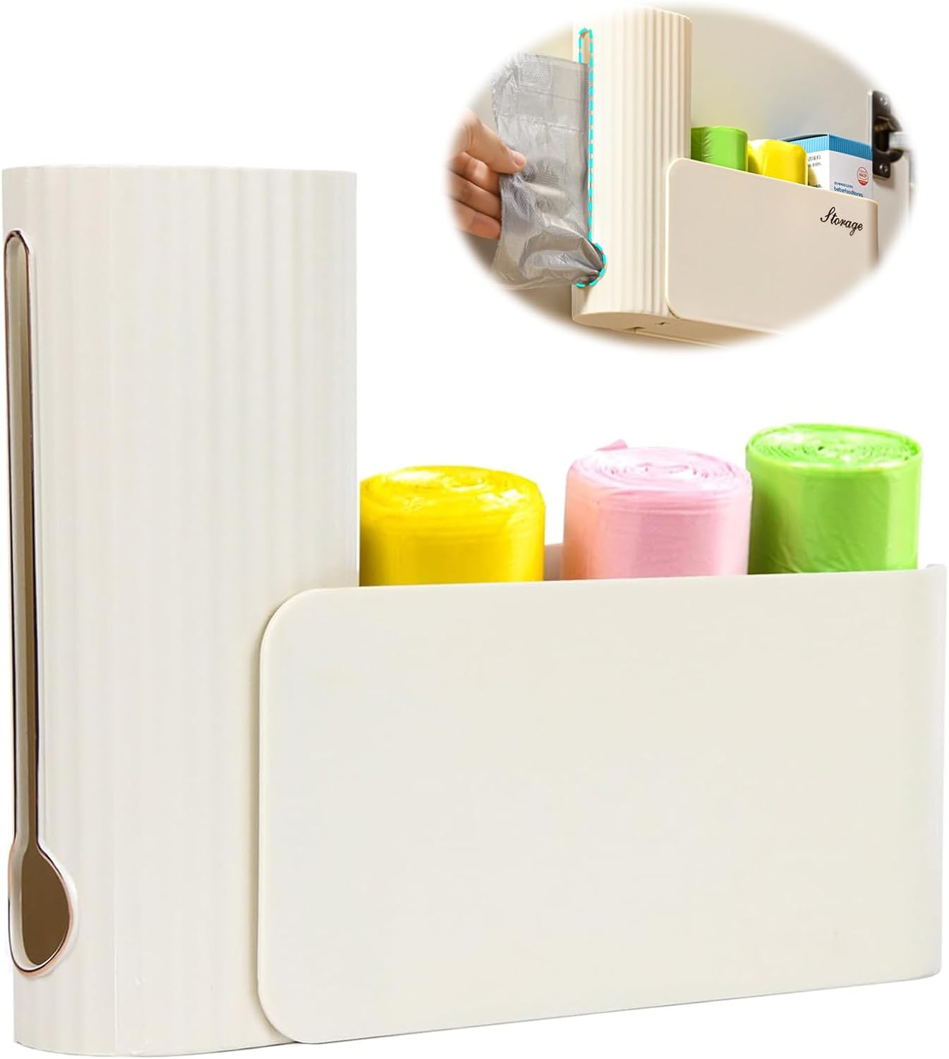 Sacs Poubelles Muraux, Distributeur Sac Plastique, Distributeur De Sac Poubelle, Range Sac Plastique, Conteneur De Sac Poubelle Mural