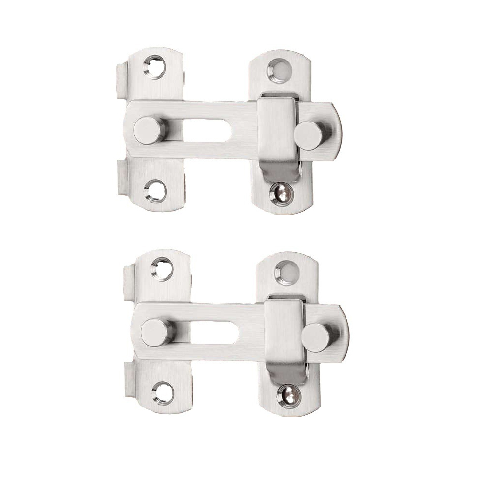 Targette De Porte, 2 Stück Loquet Porte, En Acier Inoxydable, Verrou Portail À Bascule, Pour Porte, Armoire, Fenêtre, Placard Et Jardin