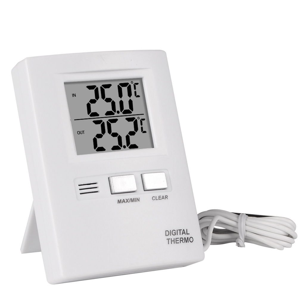 Digitales Zweikanal-thermometer Mit Display, Digitales Lcd-thermometer-temperaturmessgerät