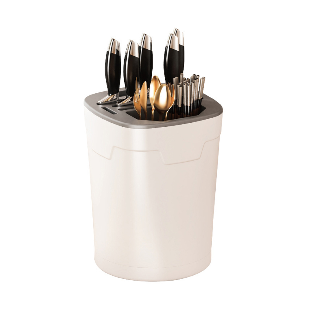 Block Couteaux Cuisine Blanc, Rotation Degrés Universel Porte Couteaux De Cuisine Cuisines Für Sortimentsgeräte