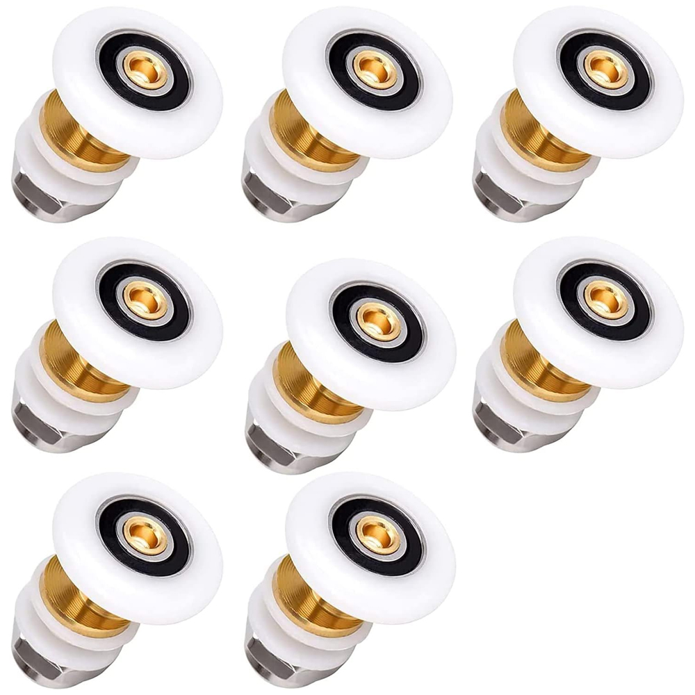 Roulette Porte Coulissante Douche Roulette Douche 25mm 8pcs Duschtür Roller Roulettes Porte Douche Roulement Porte De Douche Pour Rouleau Avec
