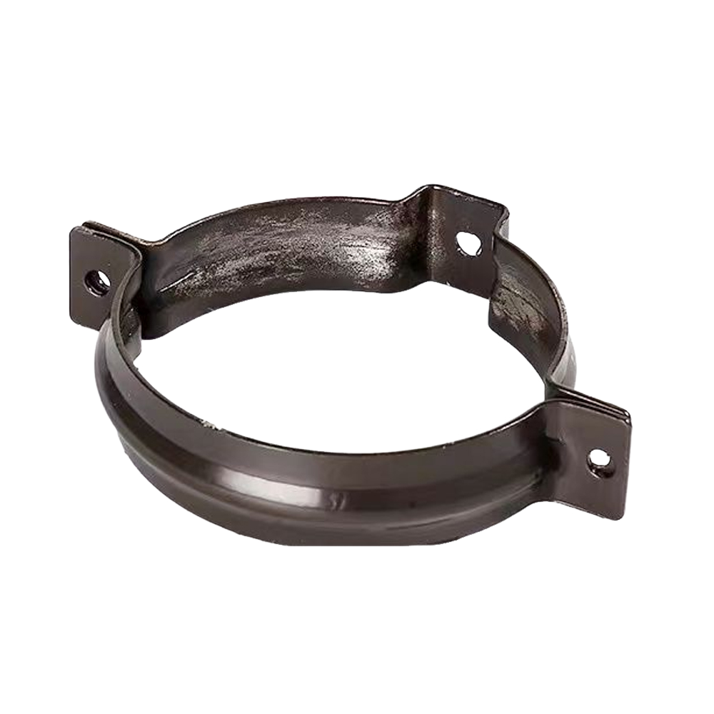 Collier Support Sécurisé De Fixation In Alliage D'Aluminium Noir Risks De Fuites Pour Tuyau D'Évacuation D'Eau Pluviale Installation Extérieure