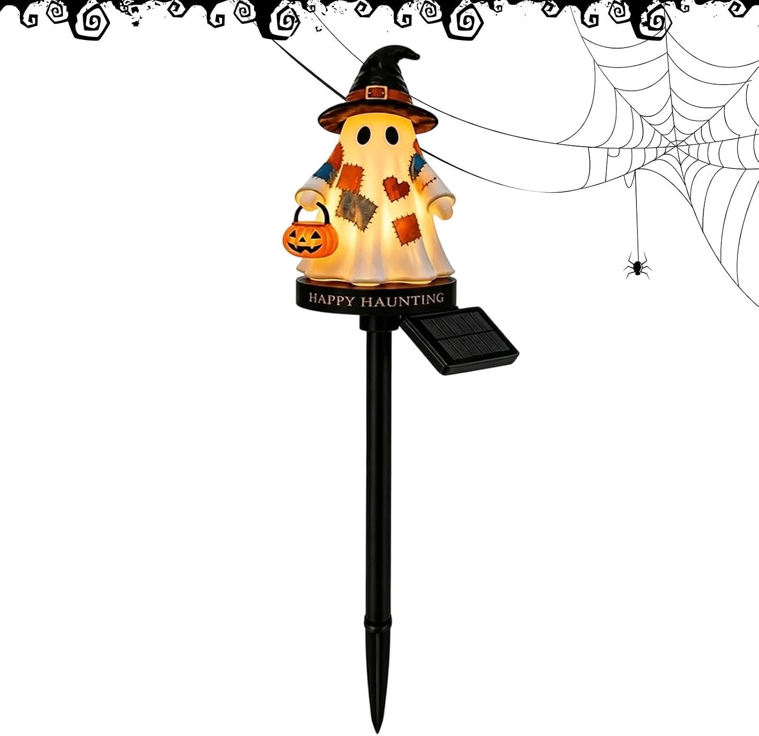 Piquet De Jardin Fantôme Solaire Decoracion D'Halloween Effrayante Leuchtendes Solarium Für Halloween Für Maison Hantée Extérieur Jardin