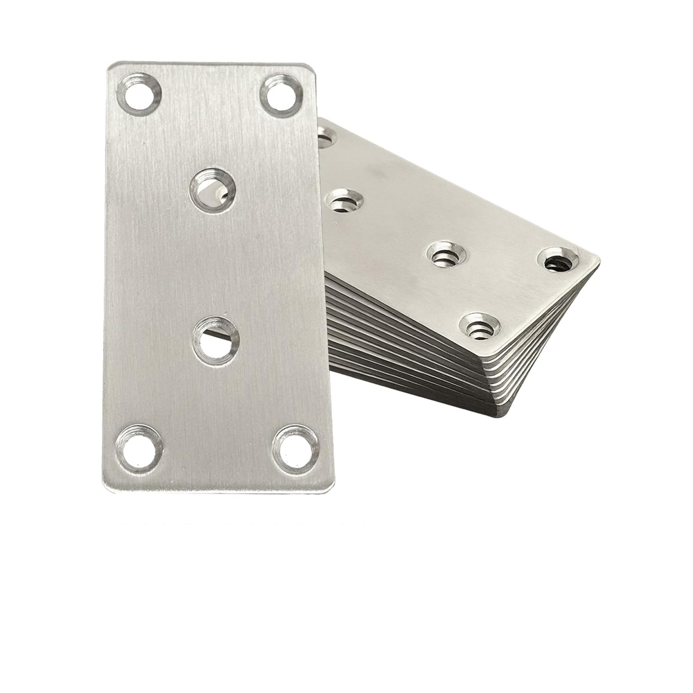 Jonction Plates – Perforierte Metallplatte Aus Argentinischem Edelstahl, Fixation Bois, Connecteur De Réparation, Renfort Meuble, Bricolage