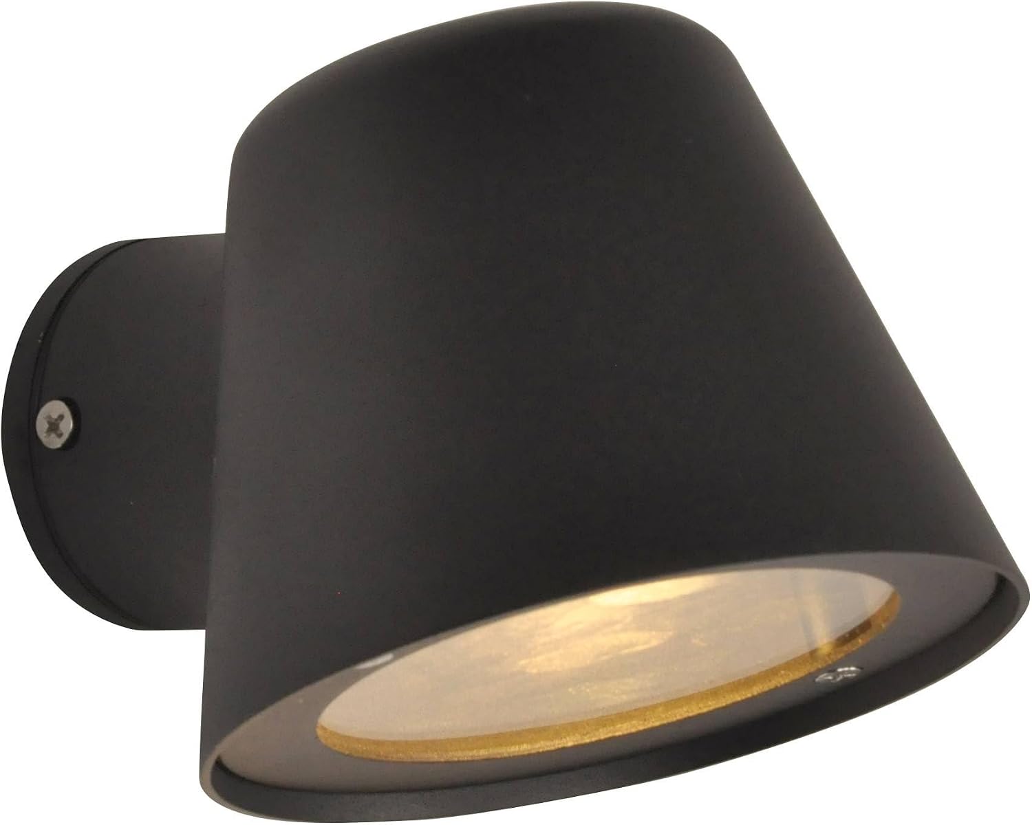 Wandleuchte Für Den Außenbereich, Innenbereich, Ip44, Aluminium, Schwarz, Beständiger Stil, Modern, Mit Ampulle Gu10, 8 W, Weiß, Für Terrasse, Garten