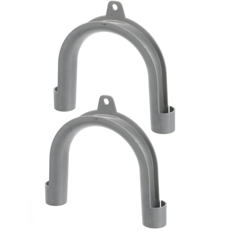 (2 Stück Crochet De Tuyau De Vidange Pour Machine À Laver Cintre En U Pour Tuyau D'Évacuation Support Plastique Réglable Forme Fixation Du Drainage