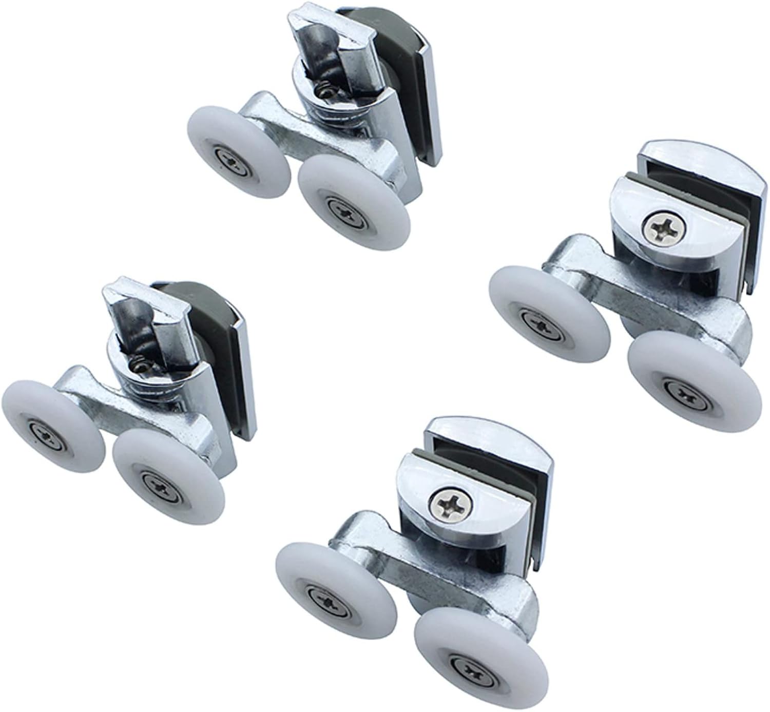 Los Mit 4 Doppelmassiv-roulettes Mit 23 Mm Durchmesser Für Duschkabine, Duschraum, Duschkabine
