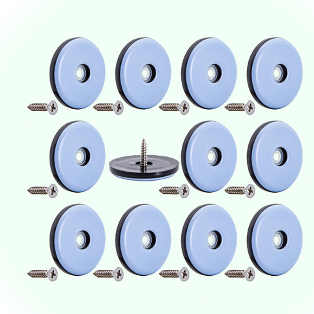 (26x Patins) Aus Teflon Mit Sicht - Ø 25 Mm (rund) - Ptfe-patinen In Meubles/planeur Ptfe (teflon) Mit Vis