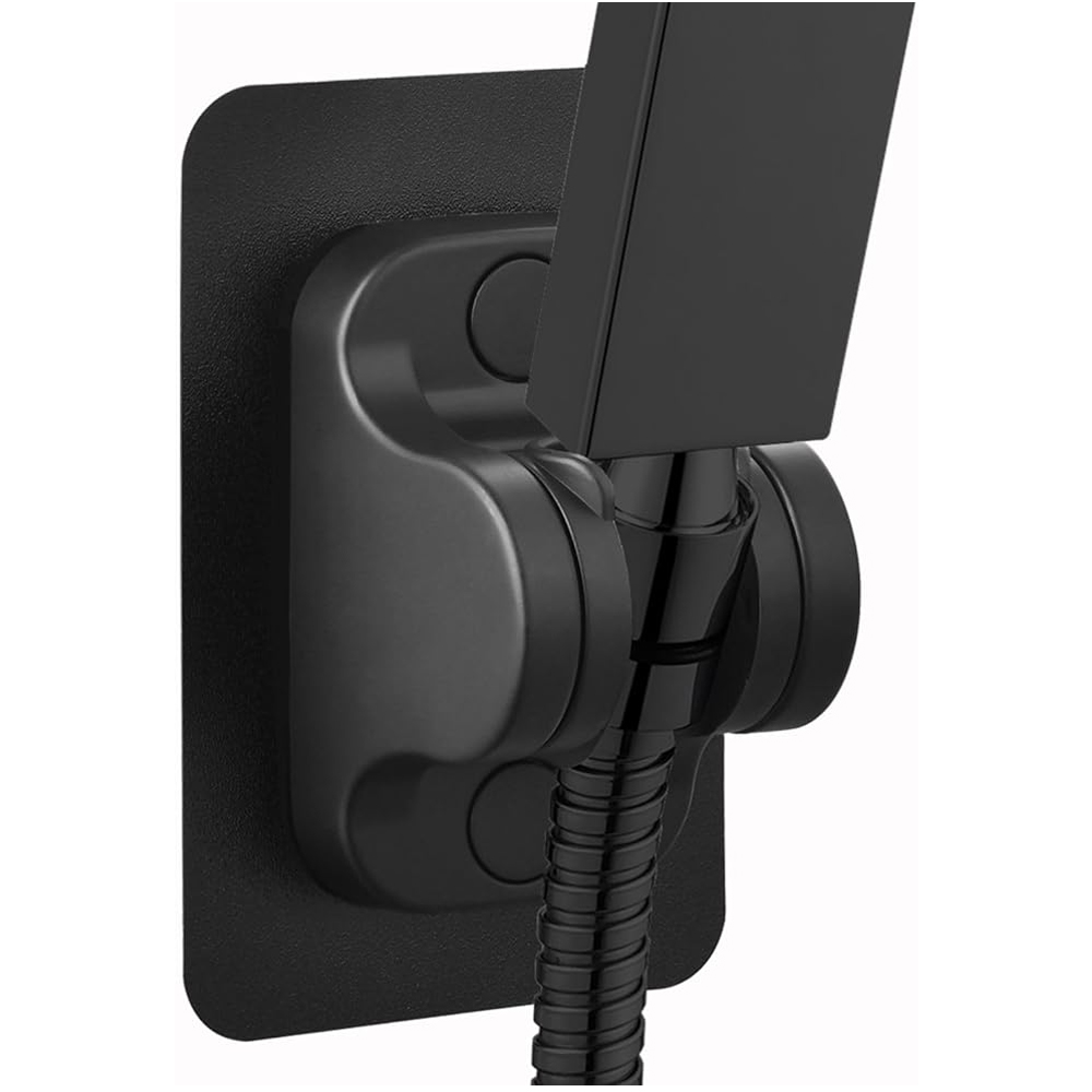 Support De Douche Auto-adhésif, Support Étanche Réglable Pour Pommeaux De Douche À Main, Aucun Perçage Nécessaire For Montage Mural