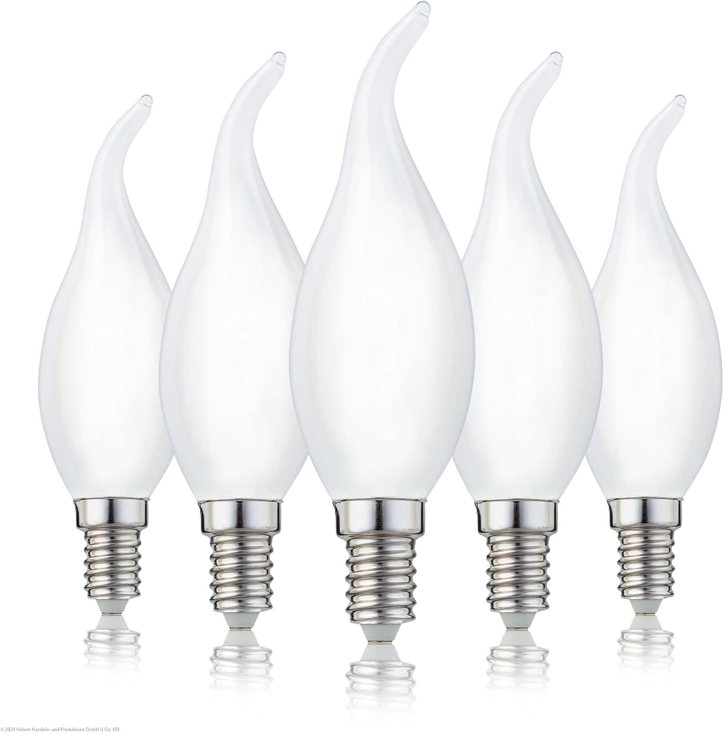 Ampullen Led E14, Lot 5, Ampullen E14 Led Weiß In Form Von Bougie Flamm, 2700 K Weiß, Ohne Funkeln