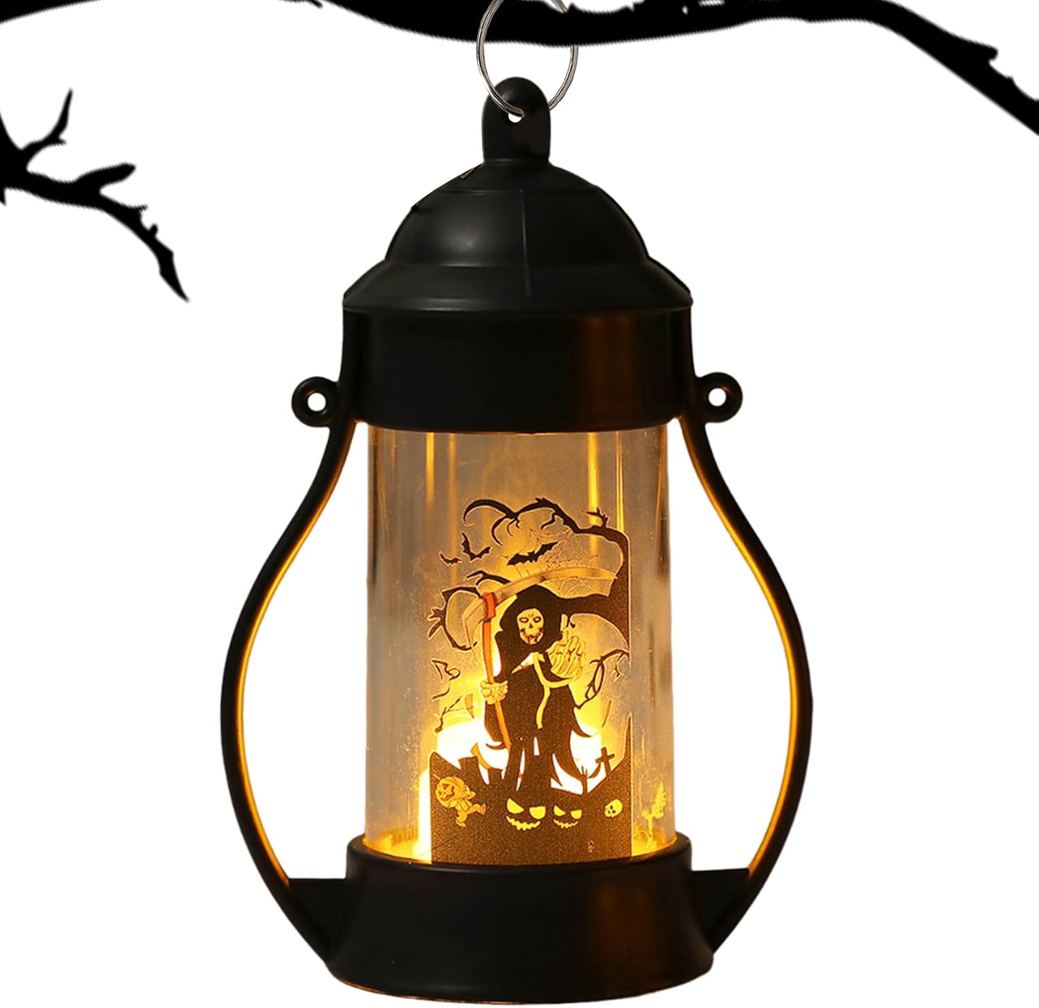 Lampe D'Halloween Veilleuse Led Décorative Crane Dekoration Maison Halloween Für Soirée Jardin Terrasse Foyer Bibliothèque Salon