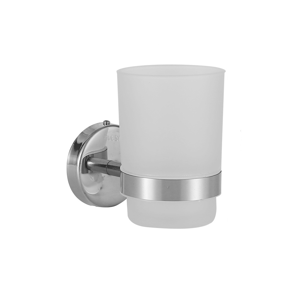 Porte Brosse À Dents Sans Perçage – Salle De Bain Tasse Support En Verre Mural Coller (acier Inoxydable (brossé))
