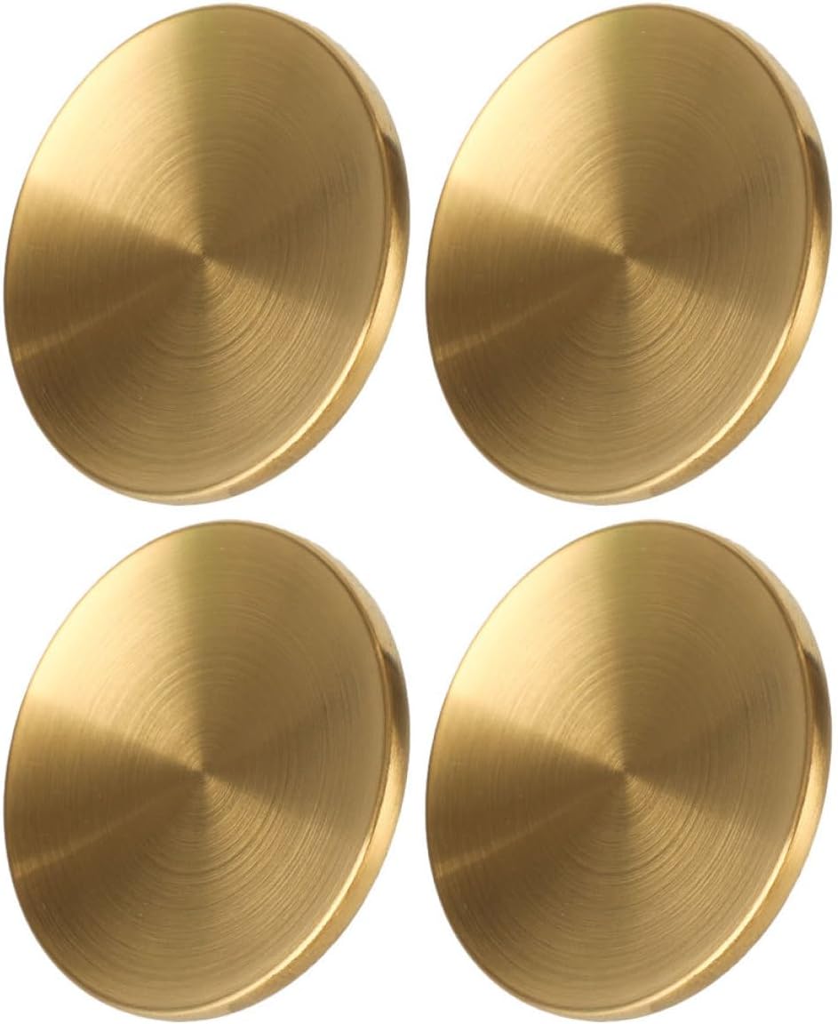 Boutons Universe Poignées Resistance Chaleurs Couvercles Casseroles Acier Inoxydable Doré, Lot De 4 Pièces