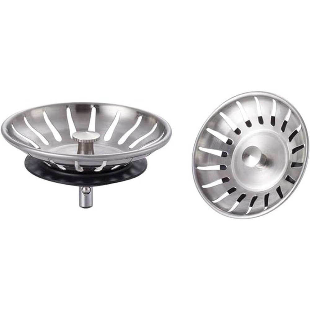 (2 Stück Bouchon Evier Cuisine Inox – Filtre Evier Universel (durchmesser: 79 Mm), Grille Evier Antiblocage, Panier Pour Evier Vidange Rapide