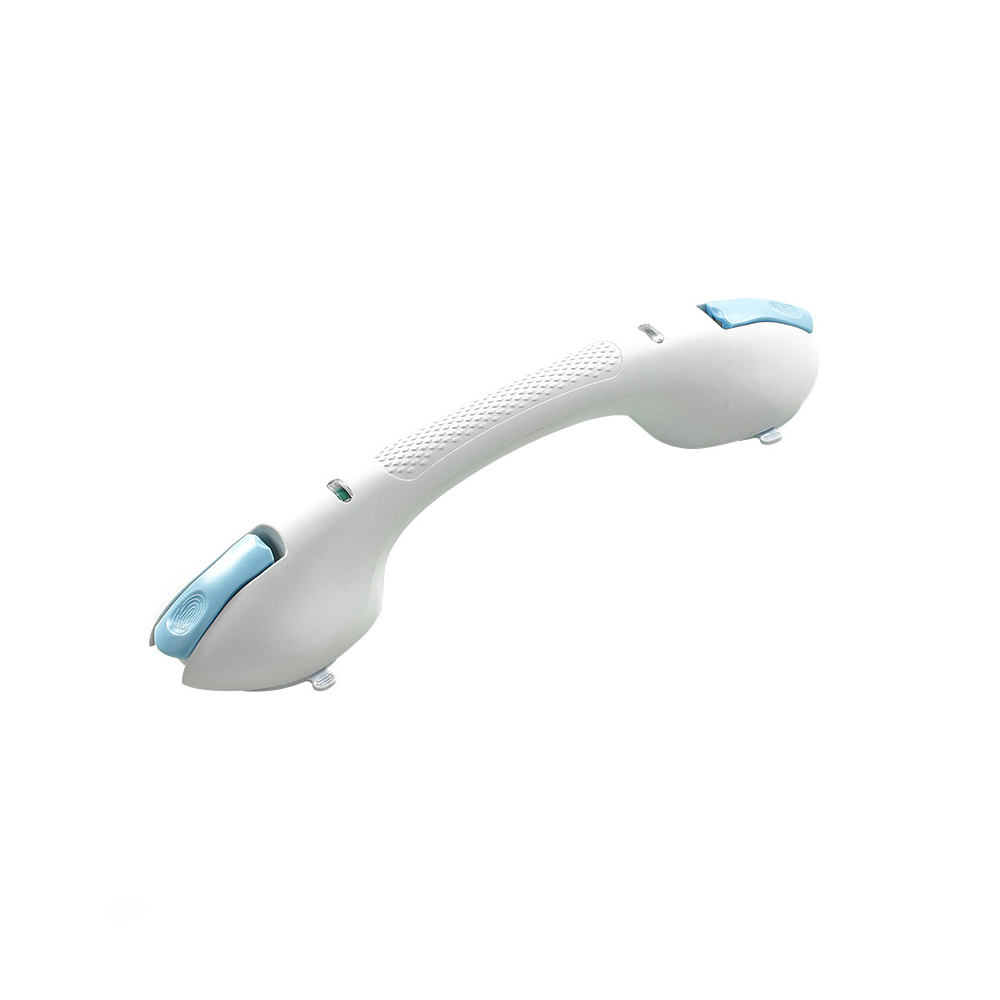 Poignée Ventouse Salle De Bain Sans Perçage Poignée Douche Ventouse Für Senioren Und Erwachsene, Installation Ohne Werkzeug, Beweglich, Bleu Clair