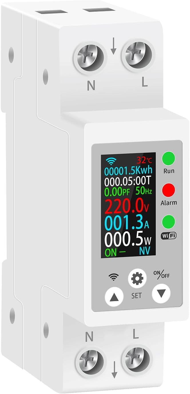Energierechner Mit Wlan-verbindung, Lcd-display, Elektrischer Überwachungsrechner, Intelligente Überwachung, Alarmschutz, Automatisierung Der Abgeschlossenheit