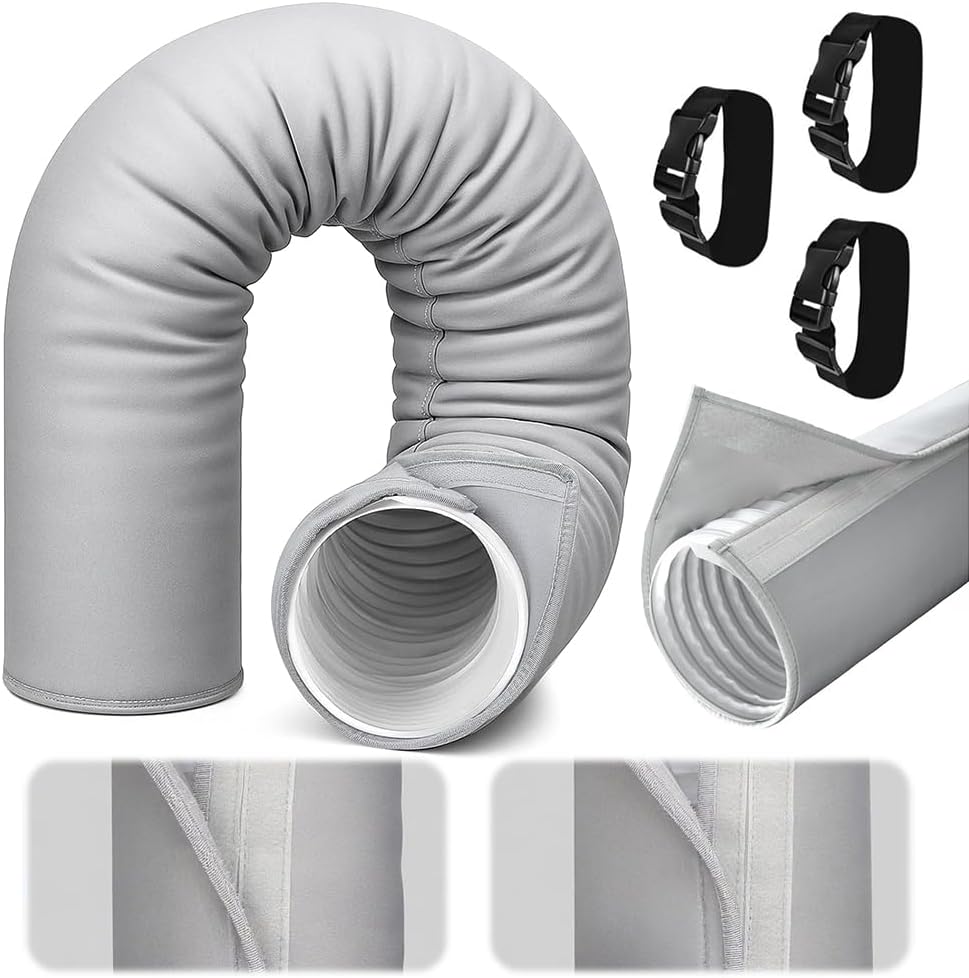 Manchon Isolant Pour Tuyau Ca Portable, 150 X 53 Cm, Couvercle Isolant, Tuyau D'Échappement, Climatization, Couvercle Isolant Ac