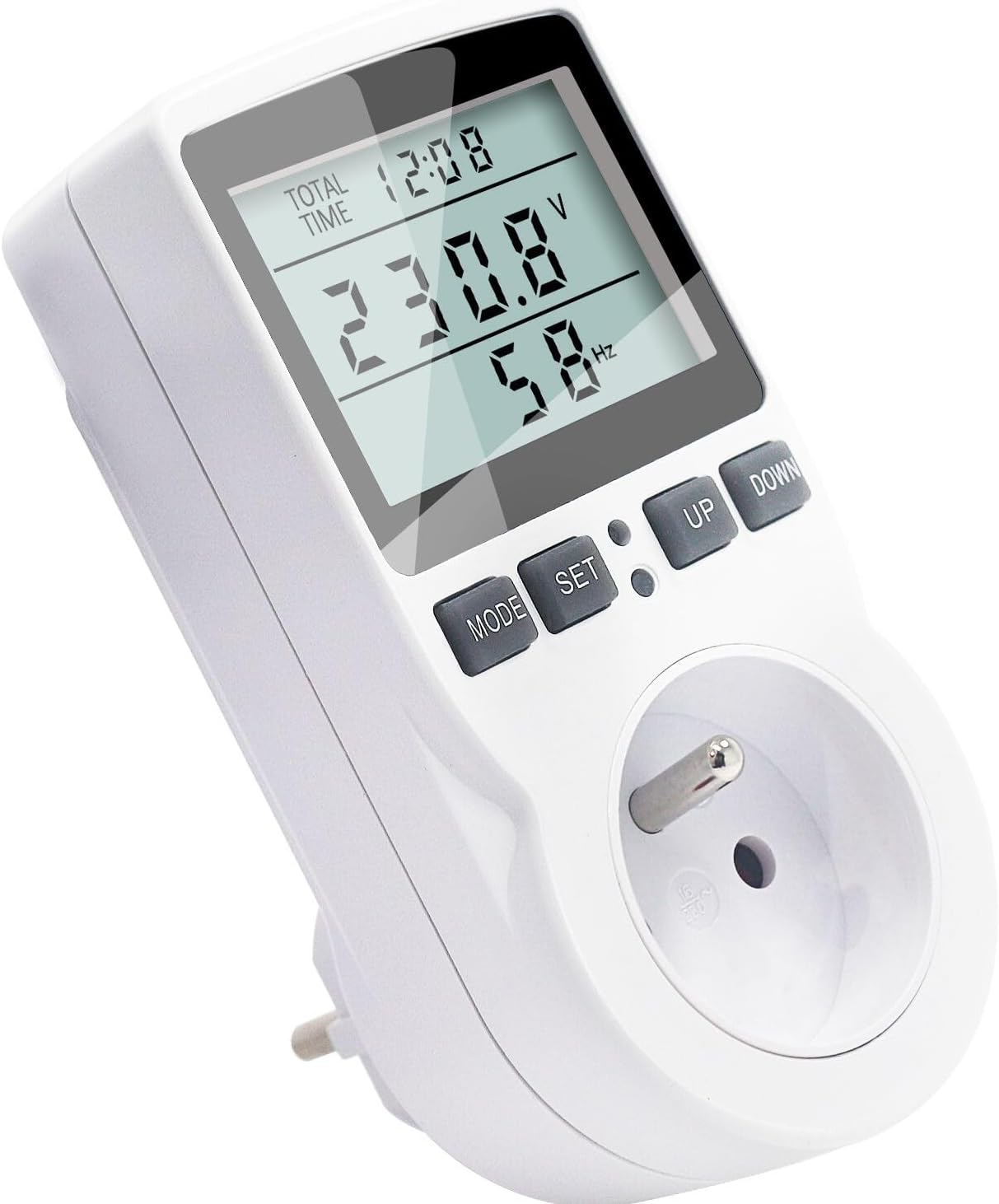 Wattmètre Compteur D'Énergie, Compteur De Consommation D'Énergie, Prize De Consommation Électrique Protection Contre Les Surcharges 3680w