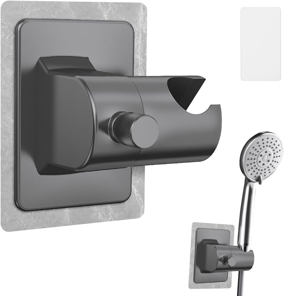 Duschkopf-halterung, Einstellbare Duschkopf-halterung, Universelle Duschkopf-halterung, Wand-duschkopf-wandhalterung Mit Selbstklebenden Aufklebern