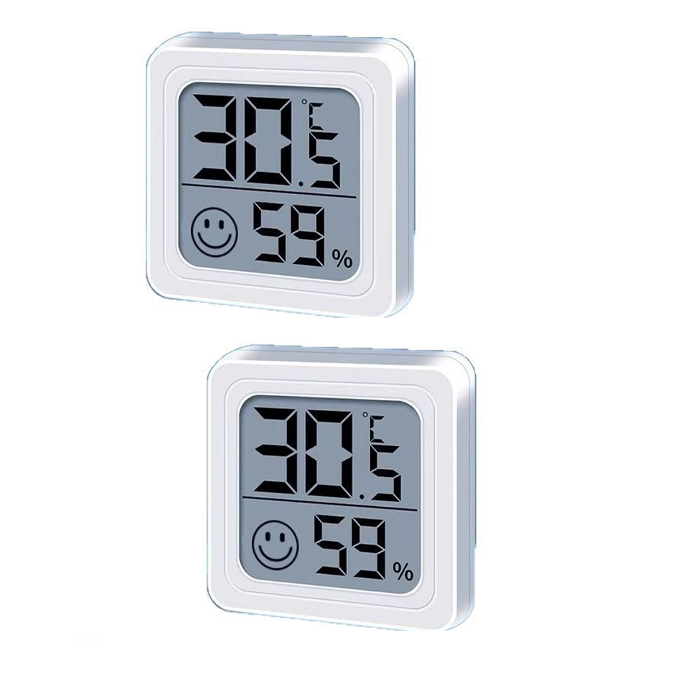 (2x Mini-innenthermometer Mit Hoher Präzision, Temperatur- Und Feuchtigkeitsüberwachung, Thermo-hygrometrie-anzeige Für Komfort