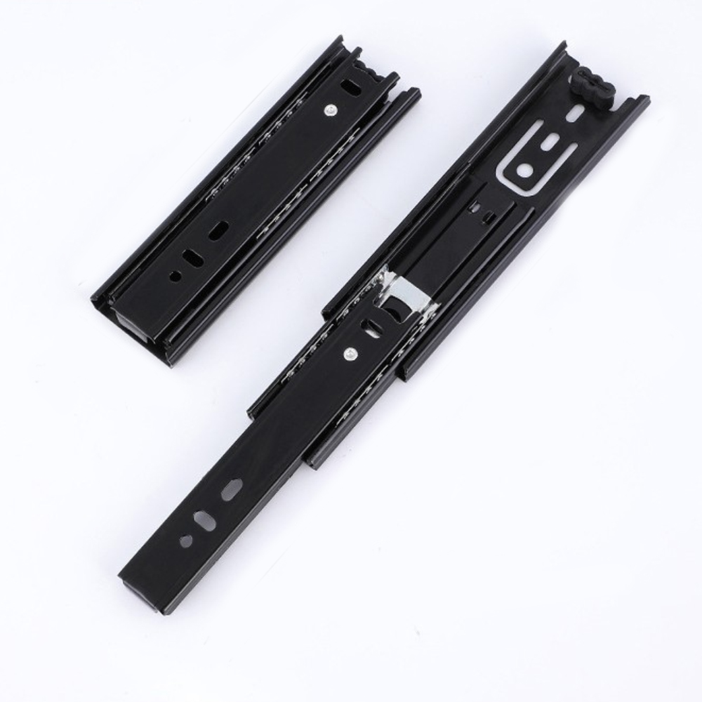 (2 Stück Coulisse Tiroir, 150 Mm Glissières Pour Tiroirs, 3plis Glissière Téléscopique, Glissières De Tiroir À Extension Complete, Montage Lateral