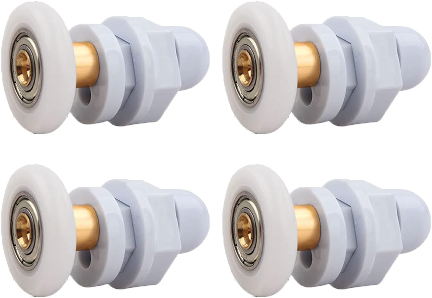(25mm)roulettes Porte De Douche, 4 Stück Roulette Porte Coulissante Douche En Laiton, Roulette Porte Coulissante, Für Douche-ersatz