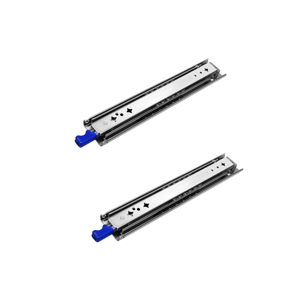 Glissiere Pour Tiroir Charge Lourde Avec Serrure Charge Max 120 Kg Tiroir Sortie Totale Rail Coulissant Glissière A Bille 1 Paar (2 Stück)