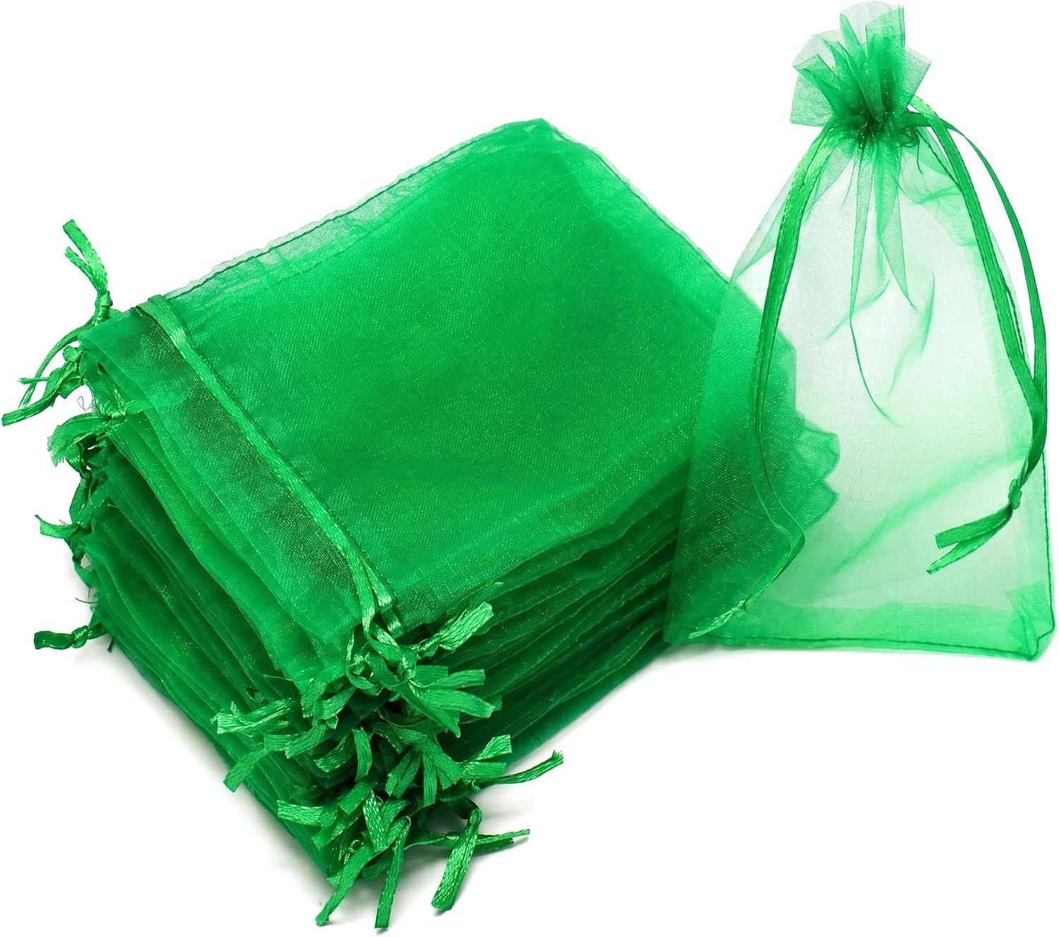 (50 Sachet Protection Vert 15×20cm,sac Protection Fruits Avec Cordon De Serrage, Sac Filet Reutilisable Anti-oiseaux Et Insectes Pour Jardin Fruits