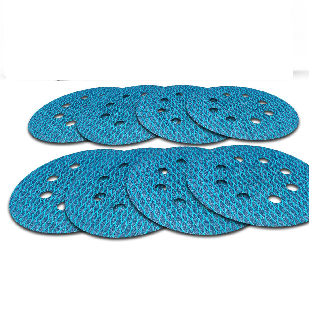 Viele 80 Disquess-abrieb-autocollants Von 125 Mm – 8 Hosen – Körnung 60 – Motivdiamant – Anti-krustenbildung, Kompatibel Mit Ponceuses Und Chenilles