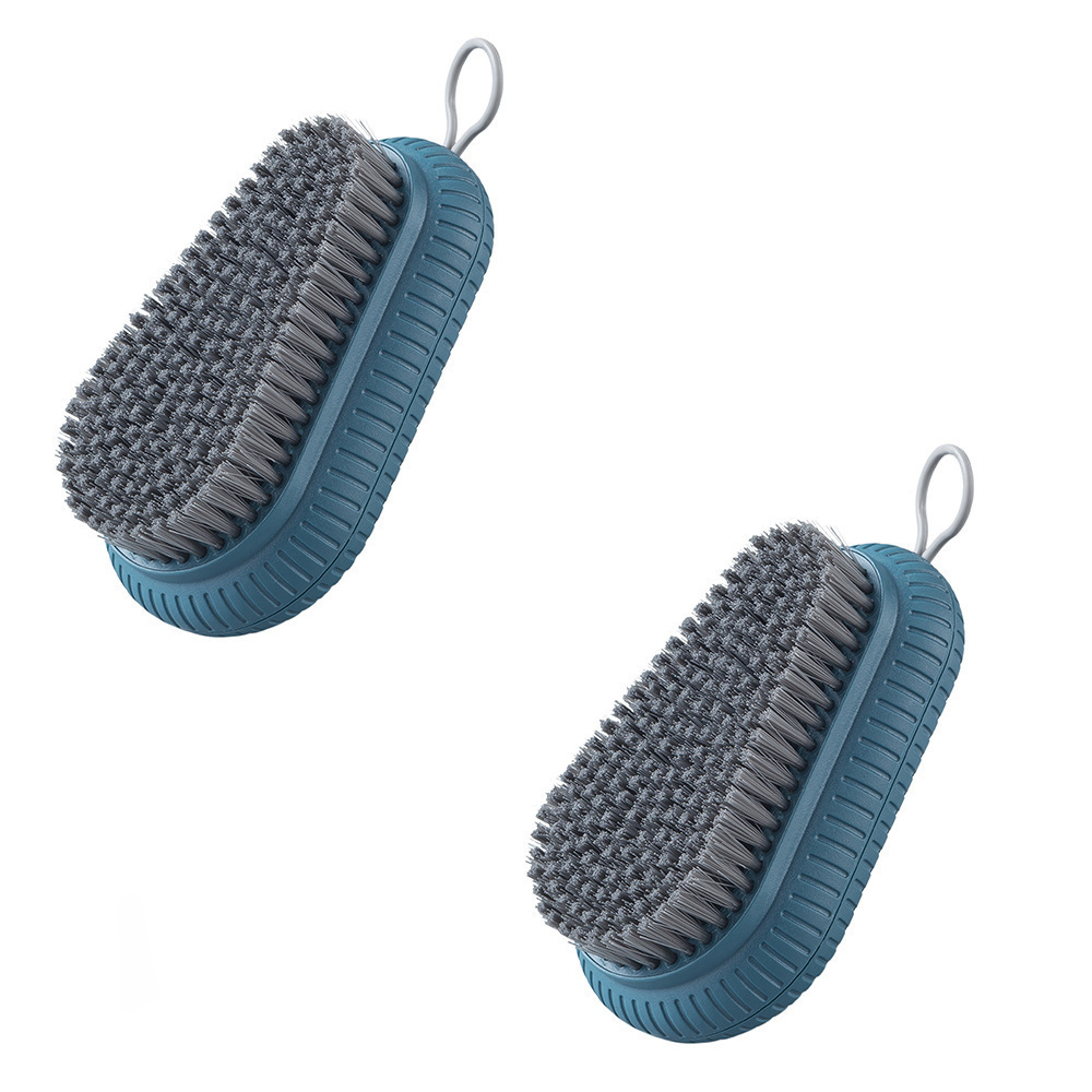 (2x Rosse À Récurer Douce De Qualité Pour Vêtements, Chaussures, Brosses De Nettoyage Ménagères Easy À Prendre En Main