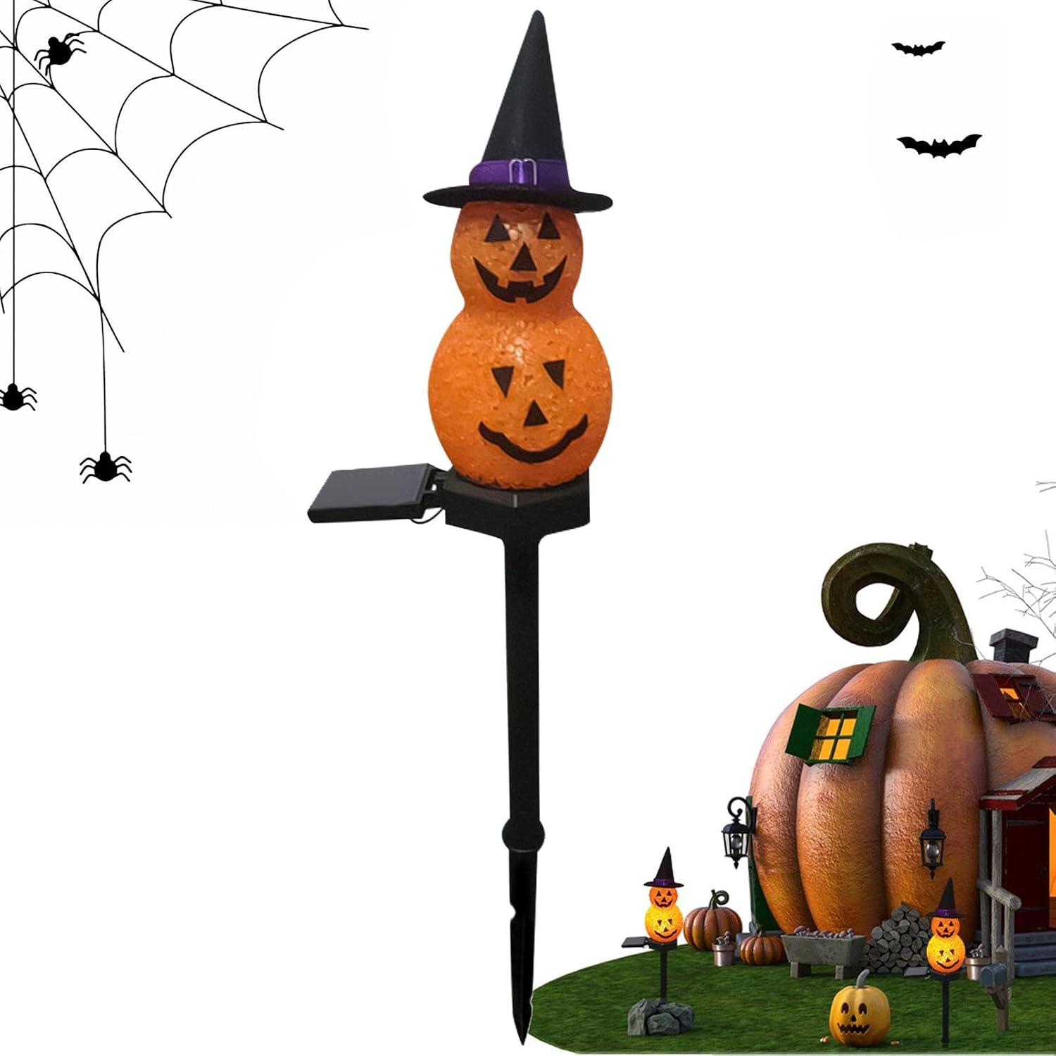 Halloween-gartenleuchten, Halloween-sonnenleuchten Undurchlässige Lichter Für Halloween - Halloween-dekorationen Für Den Außenbereich, Kamin