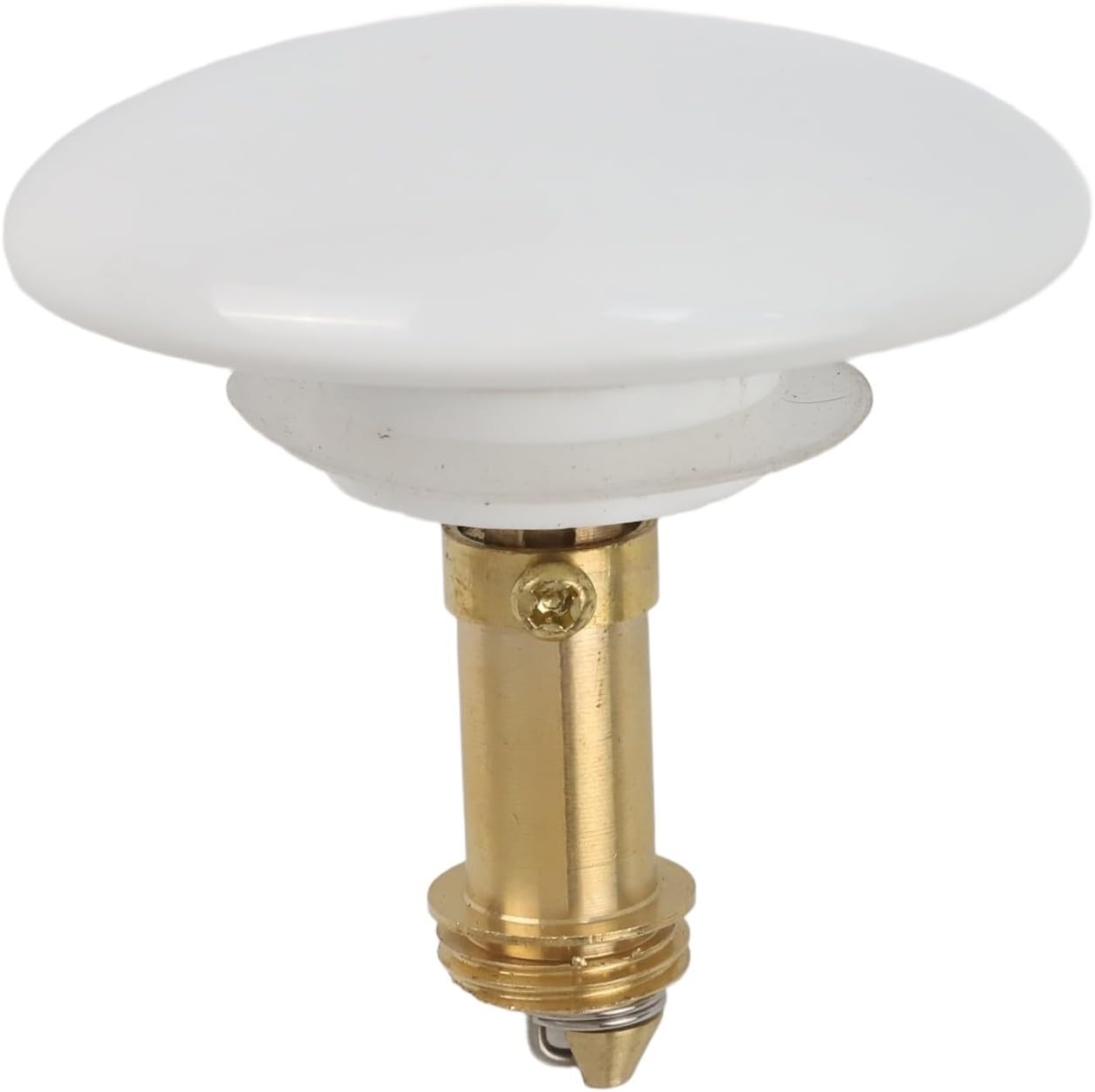Bouchon De Vidange D'Évier En Laiton À Bouton-poussoir Avec Joint En Caoutchouc Anti-fuite Pour Salle De Bain, Kitchen, Baignoire, Lavabo,