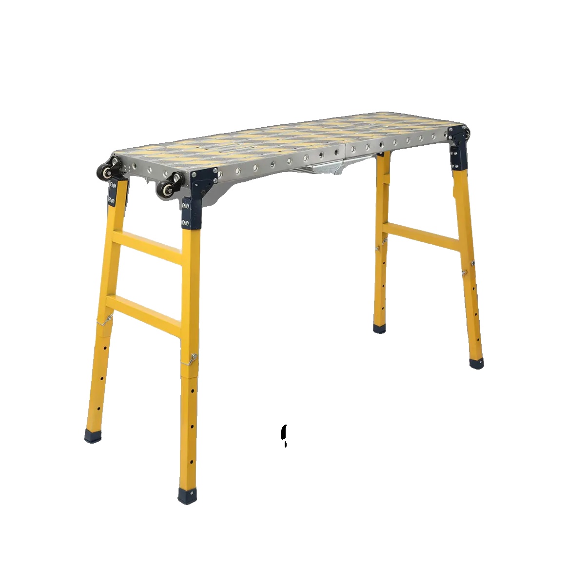 Klappbare Arbeitsplattform, Tragfähigkeit 500 Kg, Höhenverstellbar Von 60 Bis 90 Cm, Rutschfeste Oberfläche, 4-wege-lenkrollen, Verbesserte Sicherheitsmerkmale